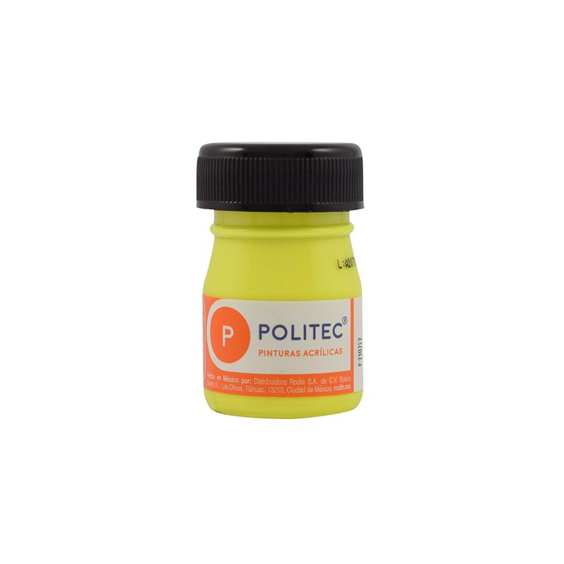 45956 - PINTURA ACRILICA FLUOR POLITEC 20ML AMARILLO