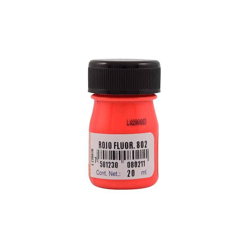 46666 - PINTURA ACRILICA FLUOR POLITEC 20ML ROJO