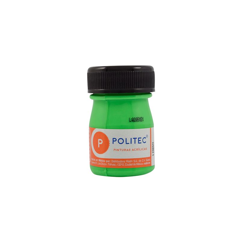 45958 - PINTURA ACRILICA FLUOR POLITEC 20ML VERDE