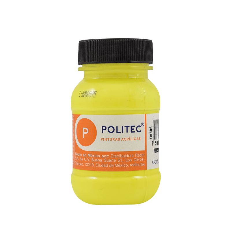 45962 - PINTURA ACRILICA FLUOR POLITEC 100ML AMARILLO