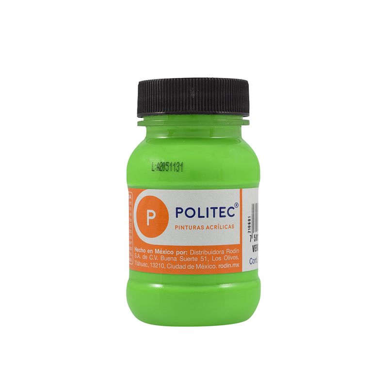 45963 - PINTURA ACRILICA FLUOR POLITEC 100ML VERDE