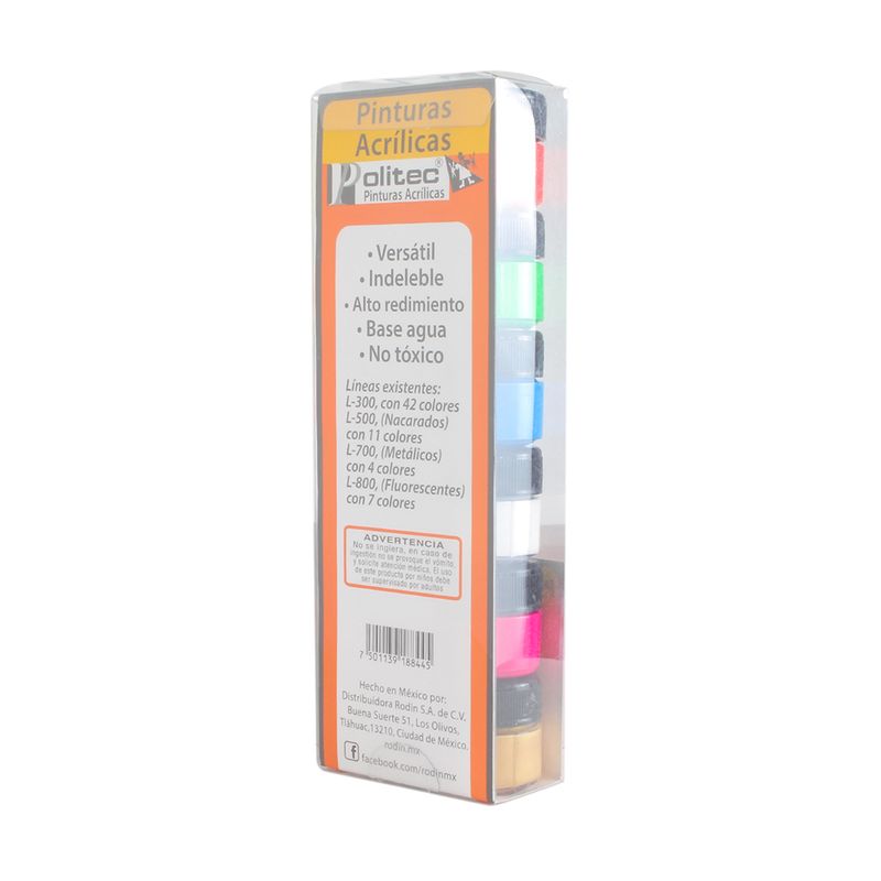 46698 - PINTURA ACRILICA POLITEC 10ML CON 12