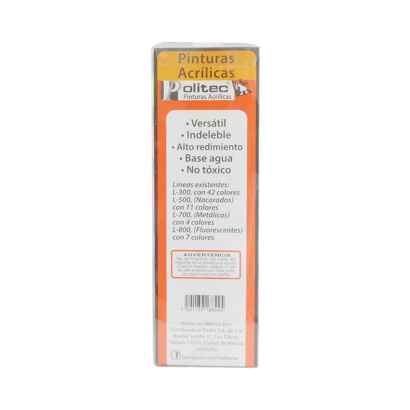 46699 - PINTURA ACRILICA POLITEC 10ML CON 12