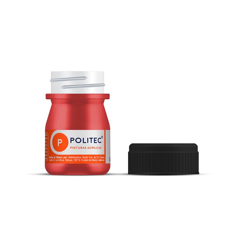 46703 - PINTURA ACRILICA POLITEC 20ML ROJO METALICO