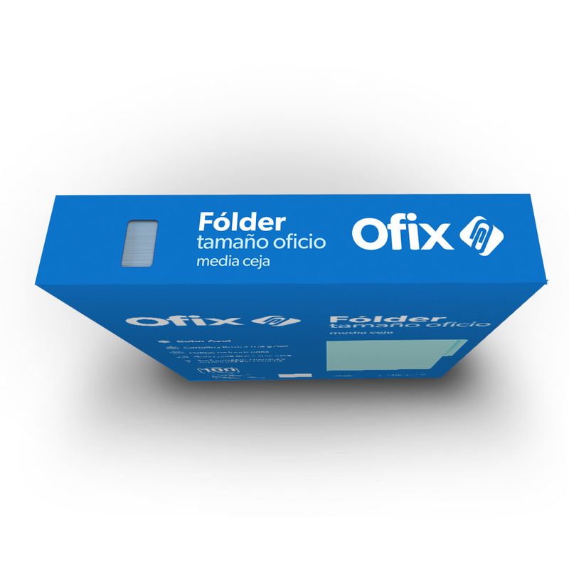 47781 - FOLDER OFICIO AZUL OFIX CON 100PZAS