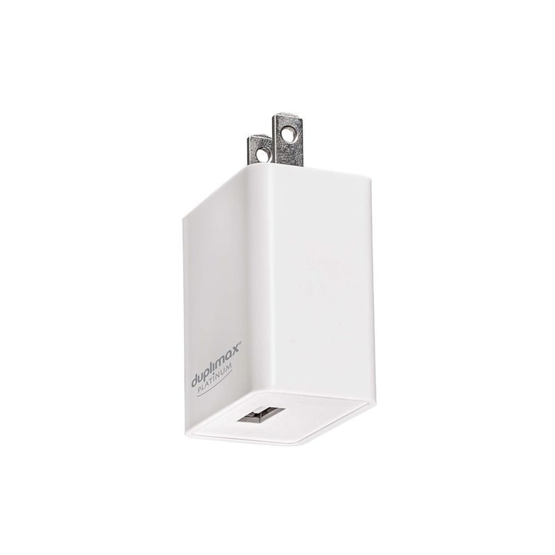 46552 - CARGADOR DE PARED 1 PUERTO USB, 2 1A BLANCO