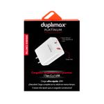 46558 - CARGADOR DE PARED 1 PUERTO USB Y 1 PUERTO USB TIPO C, 20W BLANCO