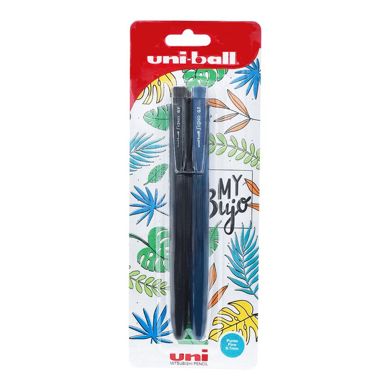 46662 - BOLIGRAFO FINO GEL SIGNO UNIBALL BLT 2 PZAS
