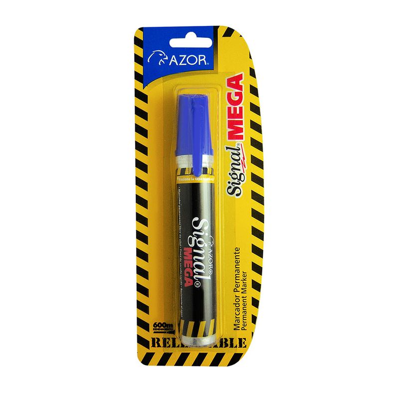 46671 - MARCADOR PERMANENTE MEGA AZUL SIGNAL BLT