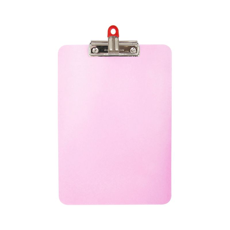 46705 - TABLA ACRILICO CARTA ROSA VIOLETA CON CLIP