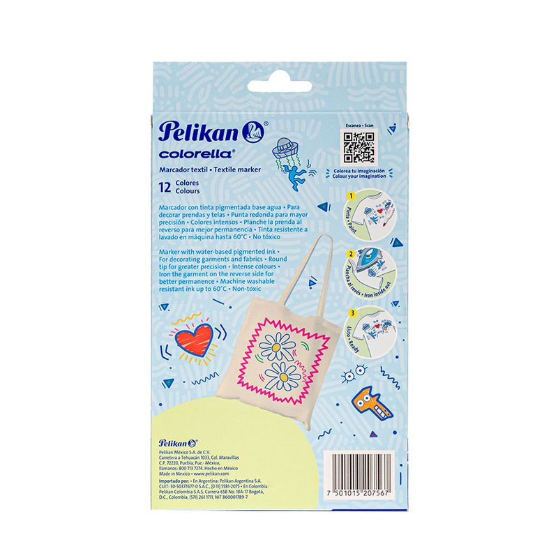 47710 - MARCADOR TEXTIL COLORELLA C/12