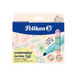 46788 - MARCADOR BASE AGUA JUMBO C/6 COLORELLA PASTEL
