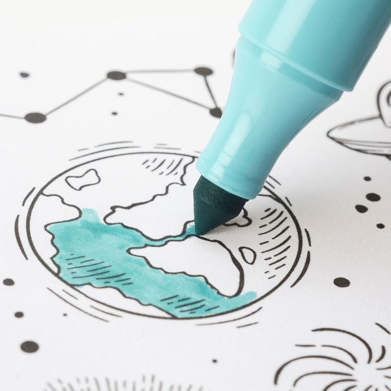 47722 - MARCADOR BASE AGUA JUMBO C/6 COLORELLA PASTEL