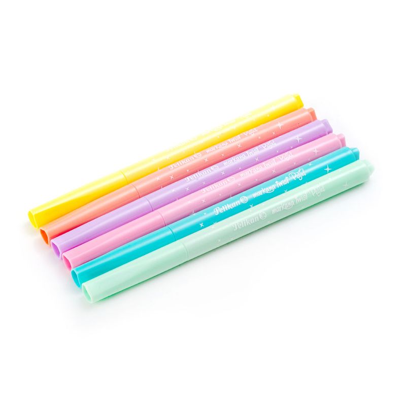 47728 - MARCADOR BASE AGUA DELG C/6 MARKANA TWIST PASTEL