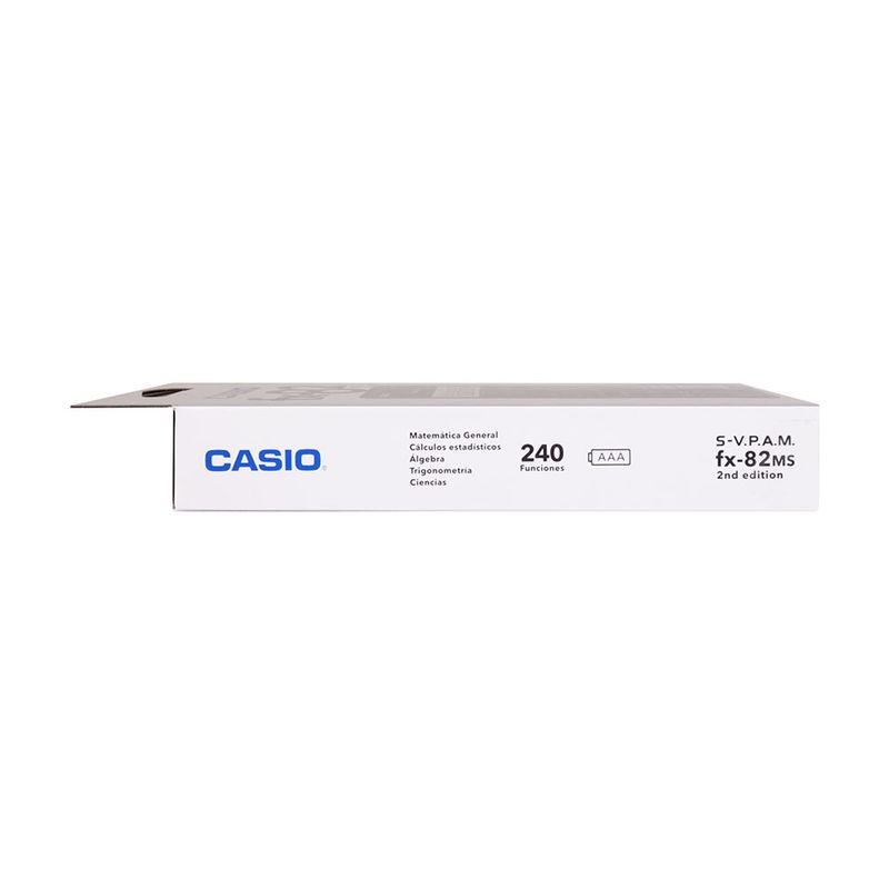 CALCULADORA CIENTIFICA CASIO FX-82MS-2 10+2DIG 240FUNC 2LINEAS