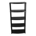 ESTANTE CON 5 REPISAS CON VENTILADAS NEGRO