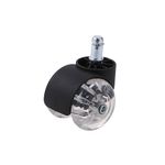 47825 - RUEDAS TRANSPARENTES PARA SILLA DE OFICINA CAJA 5PZ