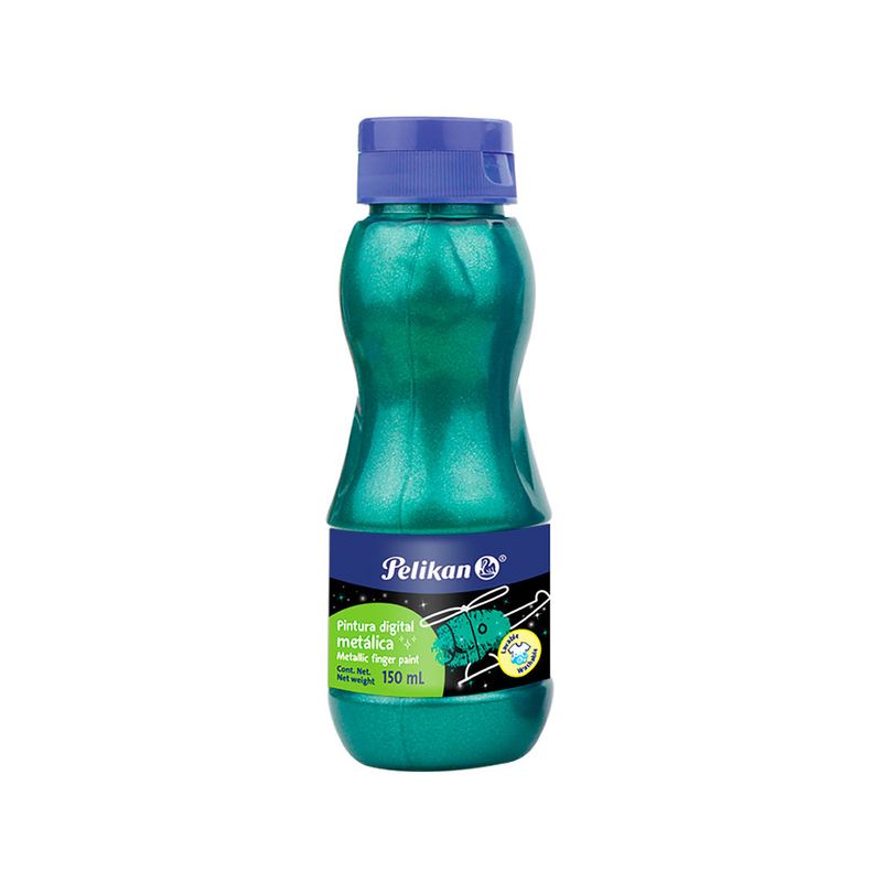 PINTURA DIGITAL VERDE METALICO 150 ML PELIKAN