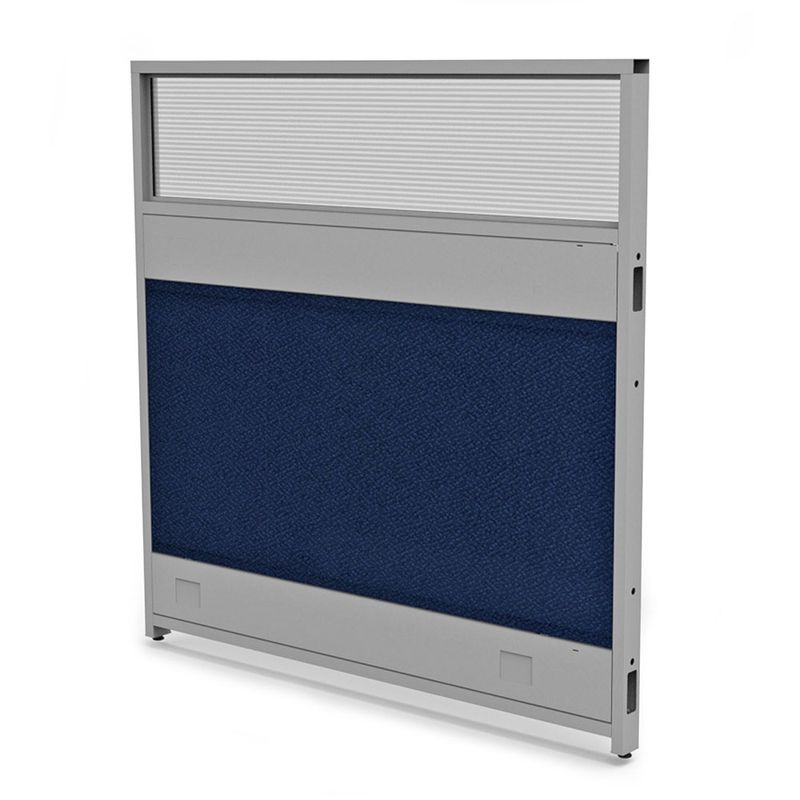 29292 - MAMPARA DE PISO C/POLICARBONATO TELA C/MARCO ALUMINIO/NEGRO 120*120 PRIVATT