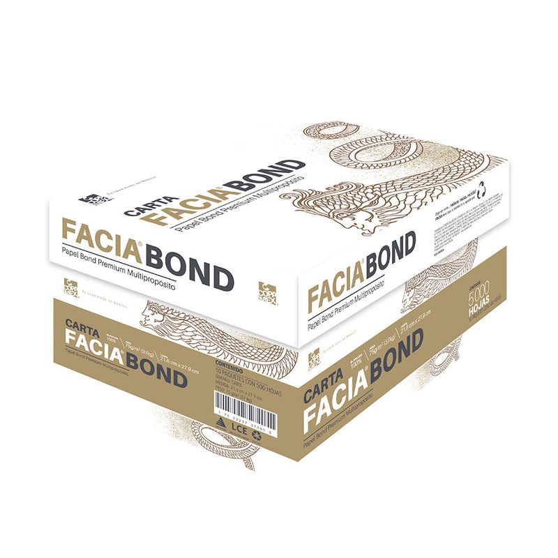 48893 - PAPEL FACIA CARTA BLANCO 37K CAJA 10 PAQUETES