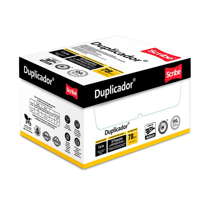 48912 - PAPEL DUPLICADOR CARTA BLANCO 37K CAJA 10 PAQUETES