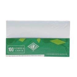 13014 - SOBRE BLANCO CON FONDO 50K CARTA CON 100