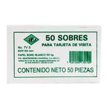 13012 - SOBRE BLANCO 50K TARJETA VISITA TV3 CON 50