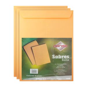 Sobre Bolsa Carta Ante 50 Pzas 1206