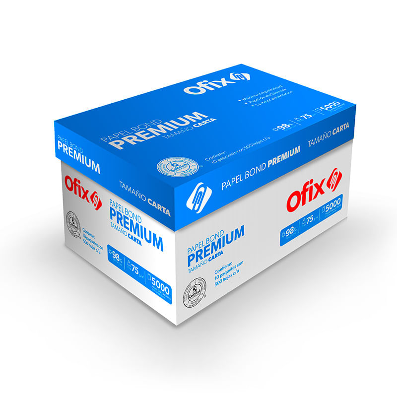 49538 - PAPEL OFIX PREMIUM CARTA BLANCO 37K CAJA 10 PAQUETES