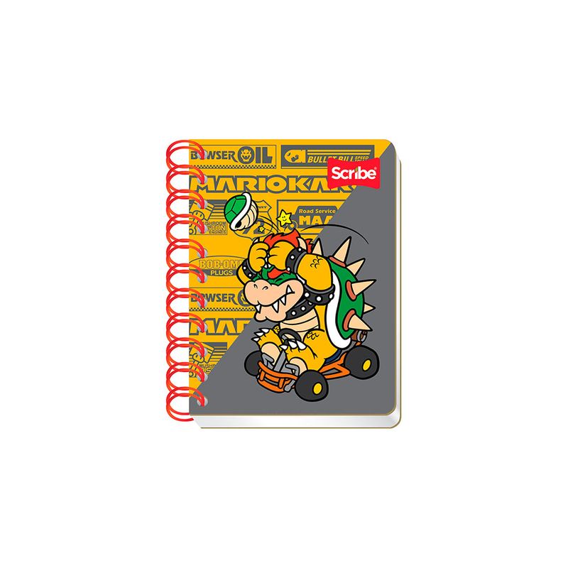 49822 - LIBRETA ESPIRAL POCKET 80H RAYAS SUPER MARIO