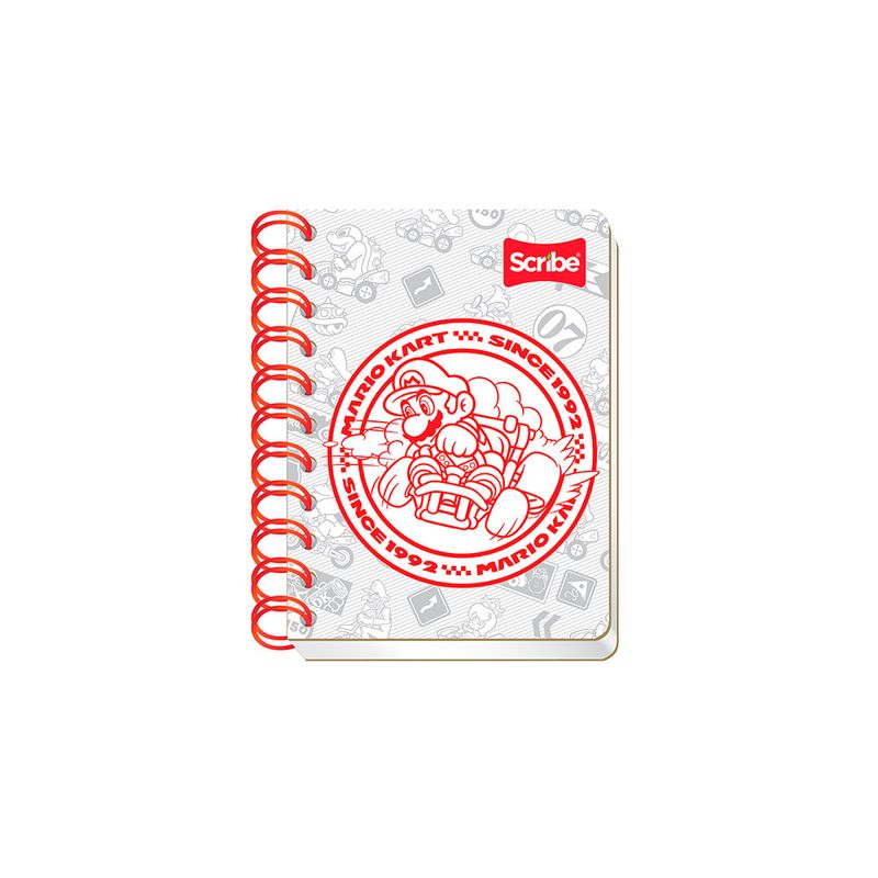 49824 - LIBRETA ESPIRAL POCKET 80H RAYAS SUPER MARIO