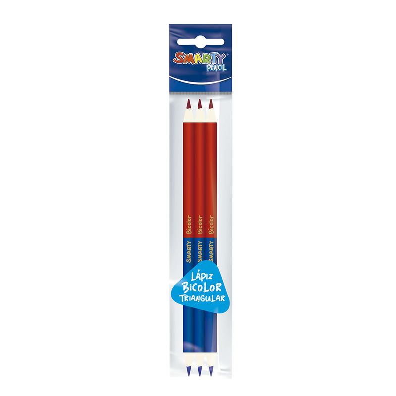 48932 - LAPIZ BICOLOR TRI DELG SMART BOL CON 3