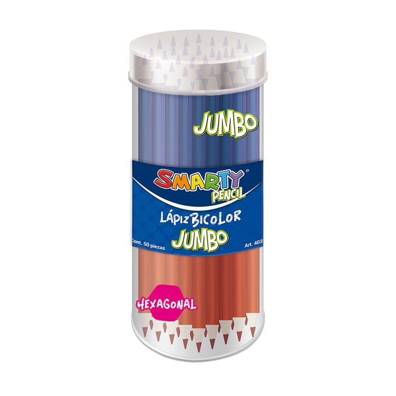 48931 - LAPIZ BICOLOR HEXAG JUMBO SMARTY BTE C/50