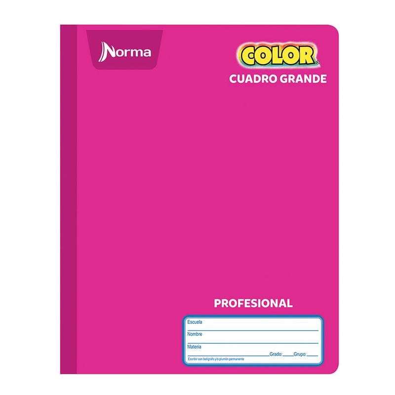 49901 - CUADERNO COSIDO PROFESIONAL 100H C-7 NORMA COLOR
