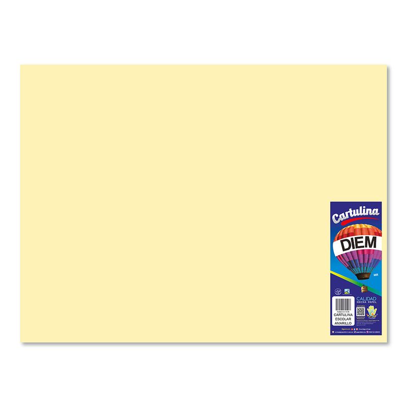 48187 - CARTULINA ESCOLAR AMARILLA