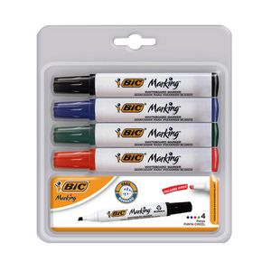 Marcador Para Pizarron Con 4 + Borrador Bic 3270220055402