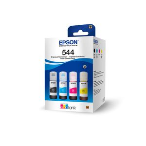 Combo De 4 Botellas De Tinta Epson T544 520 Para Multifuncionales Ecotank T544520-4P