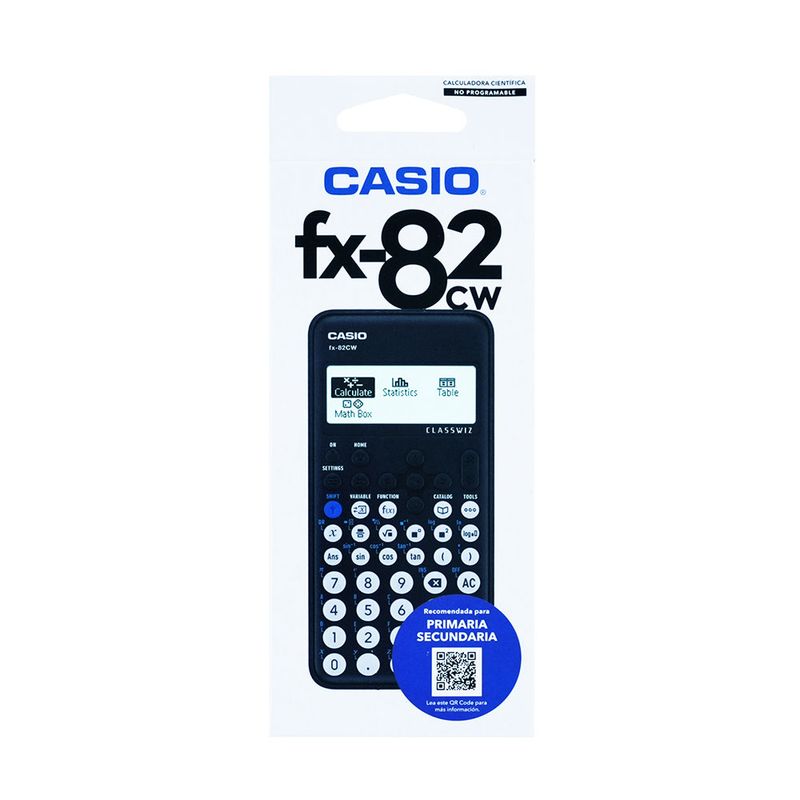 48664 - CALCULADORA CIENTIFICA CASIO FX-82CW 10+2DIG 274FUNC MULTI-LINEA