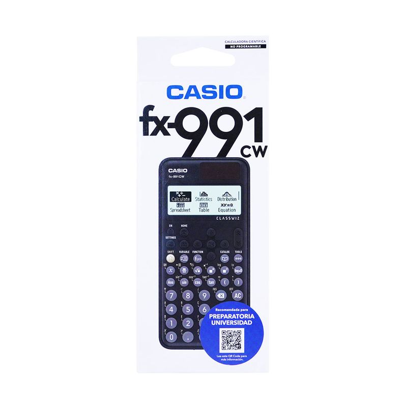 48666 - CALCULADORA CIENTIFICA CASIO FX-991CW 10+2DIG 552FUNC PANTALLA ALTA RESOLUCION