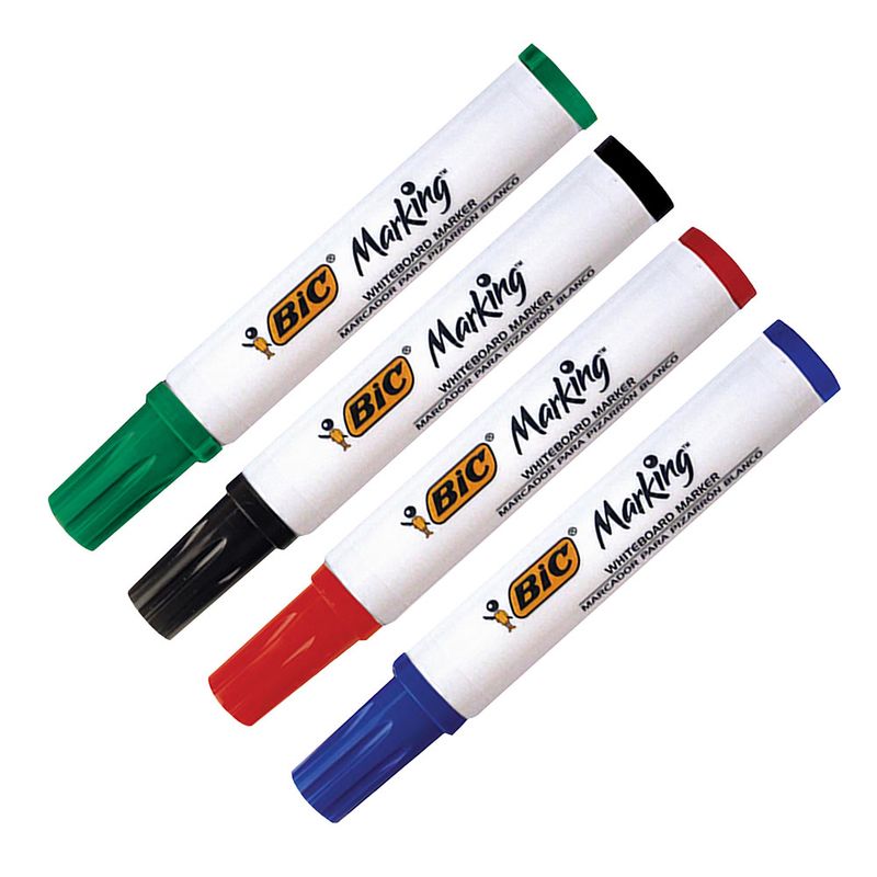 50480 - MARCADOR PARA PIZARRON CON 4 + BORRADOR BIC