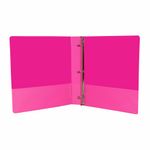 50486 - CARPETA ARILLO 1" O ROSA NEON CON VENTANA SAMSILL