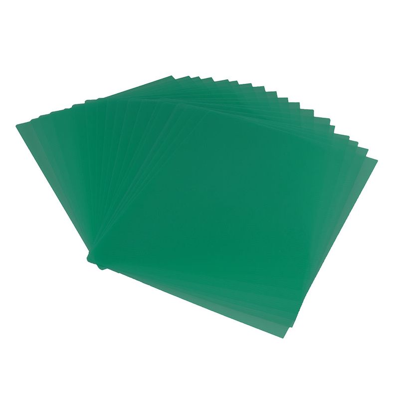 50472 - CUBIERTA PLASTICA CARTA PLATINO VERDE 25 JUEGOS ZEBRA P-105