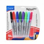 49932 - MARCADOR PERMANENTE DOBLE PUNTA COLORES SURTIDOS C/8PZS