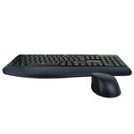 KIT TECLADO Y MOUSE INALAMBRICO RF CURVO ERGONOMICO