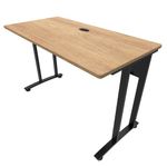 50699 - ESCRITORIO BASICO LINEA UNNE EUCALIPTO CON ESTRUCTURA NEGRA