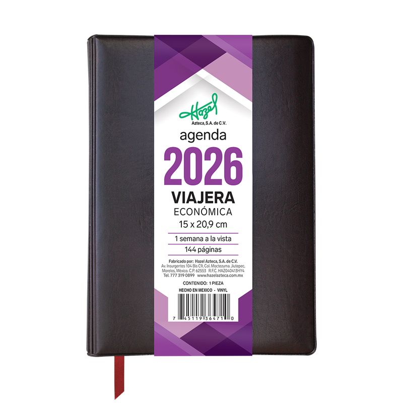 50741 - AGENDA ECONOMICA VIAJERA VINO