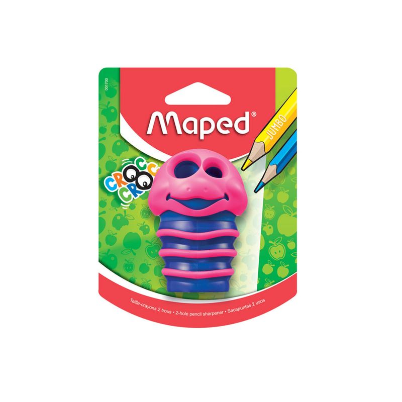 50888 - SACAPUNTAS CON DEPOSITO CROC CROC 2 ORIFICIOS BLT