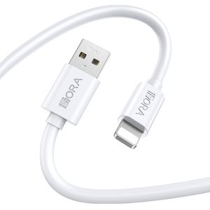 Cable Usb A Lightning 1M, 1Hora, Blanco Cab179B