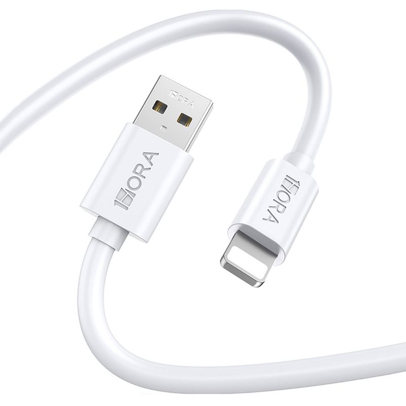50817 - CABLE USB A LIGHTNING 1M, 1HORA, BLANCO