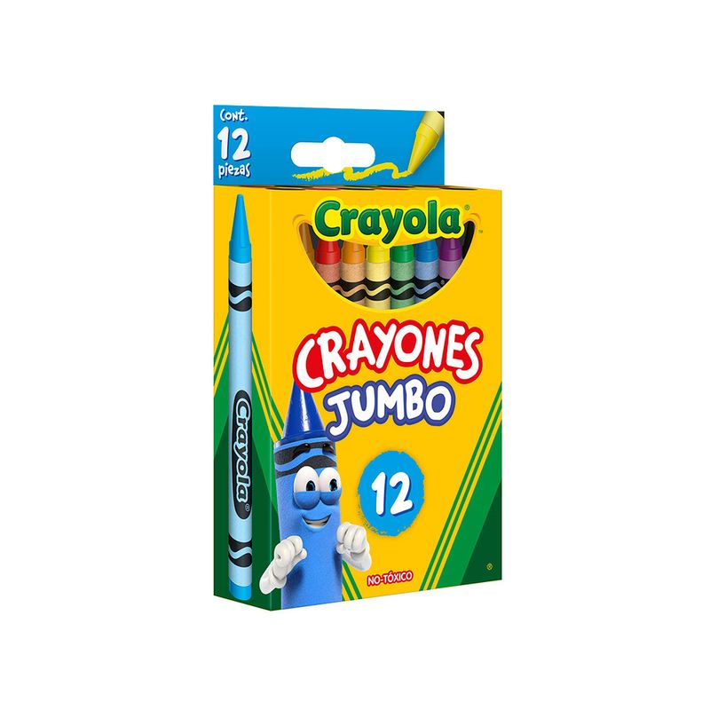 51025 - CRAYON REDONDO JUMBO CON 12 CRAYOLA